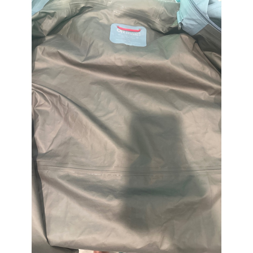 Outdoor Research Aspire II Jacket Womens Large Blue Waterproof Rain Shell 287621 - Picture 4 of 6